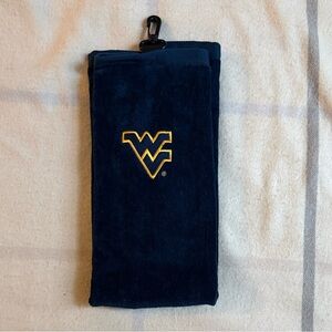 WVU Navy Blue Golf Towel
